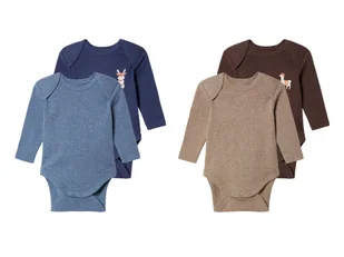 lupilu® Body niemowlęce z bawełny organicznej, 2 sztuki - Body dla niemowląt - miniaturka - grafika 1