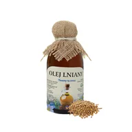 Zdrowa żywność - Olej Lniany Tłoczony Na Zimno 480Ml Flos Zdrowie I Natura - miniaturka - grafika 1
