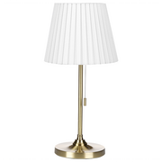 Lampy stojące - Lampa stołowa mosiężno-biała TORYSA - miniaturka - grafika 1