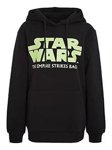 Star Wars graficzny nadruk logo czarna damska bluza z kapturem od Recovered, wielobarwny, S - Bluzy damskie - miniaturka - grafika 1