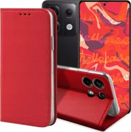 Etui i futerały do telefonów - Hello Case ETUI Z KLAPKĄ DO Redmi Note 13 Pro 5G / Poco X6 5G CZERWONE MAGNETYCZNE - miniaturka - grafika 1