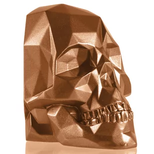 Bookend Śkull Low Poly Gold - Podpórki do książek - miniaturka - grafika 1