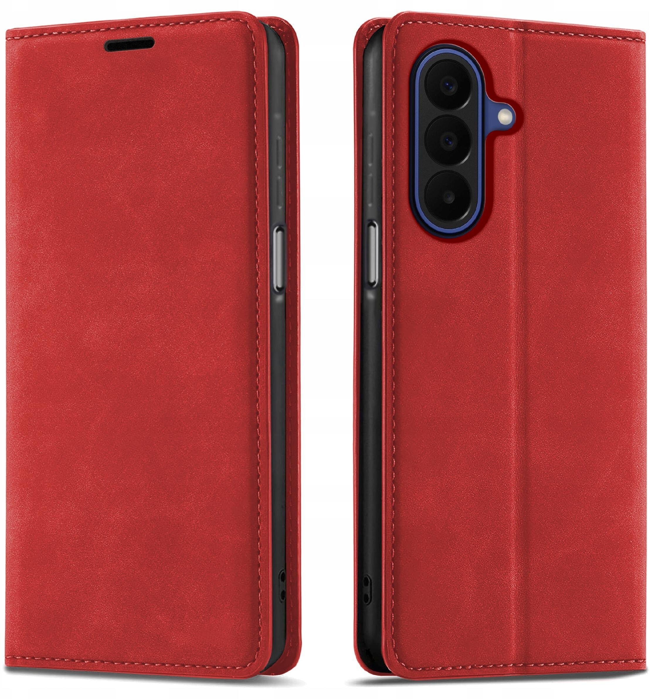 krainaGSM Etui Z Klapką Do Samsung A27 5G Zamykane Magnetyczne Skórzane + Szkło 9H