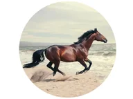 Ciasta i półprodukty do ciast - Dekoracyjny opłatek tortowy Koń - 20 cm - miniaturka - grafika 1