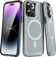 Etui i futerały do telefonów - Etui na telefon iPhone 14 Pro Shield Armor MagSafe TPU Hybrid PC srebrny - miniaturka - grafika 1