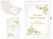 Pamiątka Chrztu Świętego - Murrano Biblia Dla Dzieci Z Twoim Nadrukiem I Drewnianym Etui Pamiątka KZ-BIB-M_DRO-UV-014 - miniaturka - grafika 1