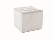 Fotele i pufy dla dzieci - Pufa LORI VELVET jasnoszara - POLECA nas aż 98% klientów - ZAMÓW (91 822 80 56) - miniaturka - grafika 1