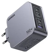 Ładowarki do telefonów - Ugreen Nexode Pro 160W, GaN, USB + 3x USB-C szara - miniaturka - grafika 1