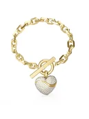 Bransoletki - Guess Bransoletka JUBB0449 6JW Złoty - miniaturka - grafika 1