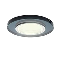 Oprawy, klosze i abażury - Eko-Light Oczko sufitowe szklane OKRĄGŁE Kolor CZARNY EKOS205 - miniaturka - grafika 1