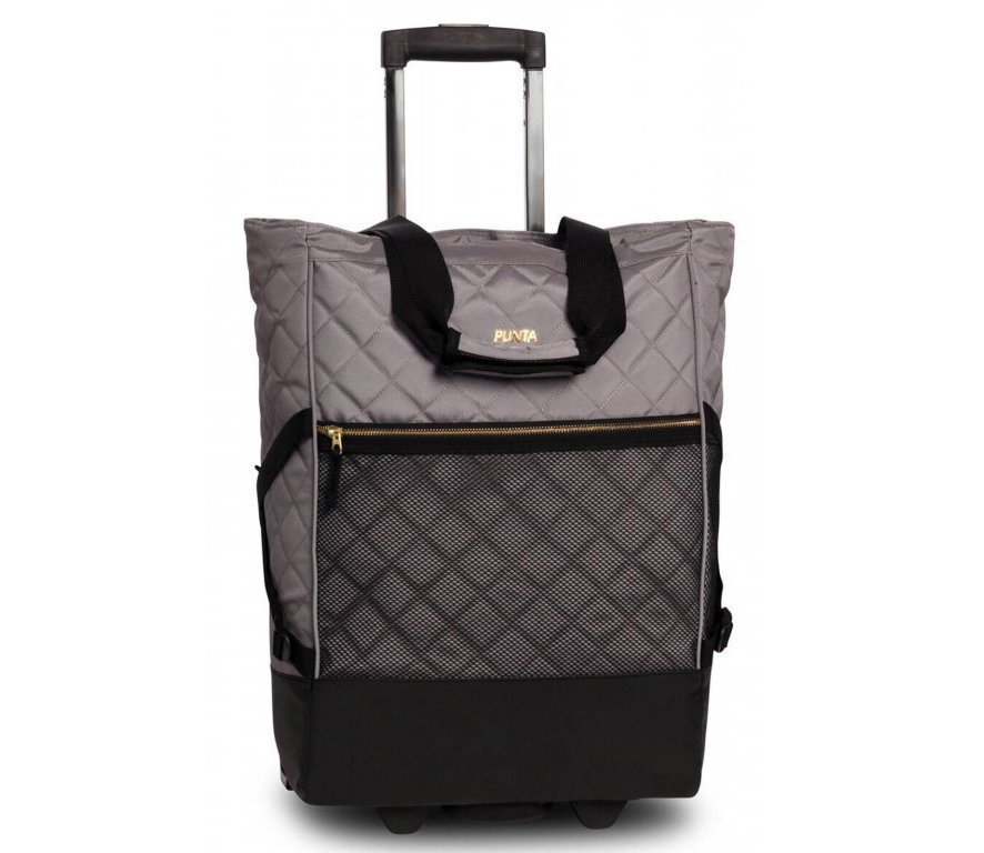 Wózek na zakupy damski grafitowy elegancki