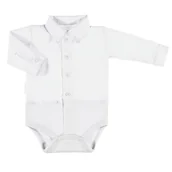 Body dla niemowląt - BODY CEREMONY KOSZULA CHŁ BIAŁA Ewa Klucze - 74 - miniaturka - grafika 1
