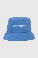 Czapki męskie - Tommy Hilfiger kapelusz bawełniany kolor niebieski bawełniany - miniaturka - grafika 1
