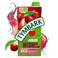 Soki i napoje niegazowane - Tymbark NAPÓJ JABŁKO-WIŚNIA KARTON 1 L - miniaturka - grafika 1