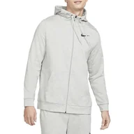Bluzy sportowe męskie - Nike Dri-Fit Full-Zip Training Hoodie > CZ6376-063 - miniaturka - grafika 1