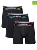 Majtki męskie - Reebok Bokserki (3 pary) "Roscoe" w kolorze czarnym - miniaturka - grafika 1