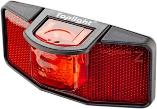Busch & Muller Lampka Toplight czarny-czerwony / Montaż: 80 mm / Wersja opakowania: standard 327AS - Lampki rowerowe - miniaturka - grafika 1