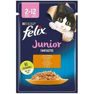 Mokra karma dla kotów - Purina Felix karma dla kota Fantastic Junior kurczak w galarecie 26 x 85 g - miniaturka - grafika 1
