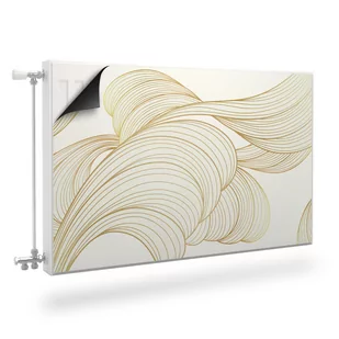 MASKOWNICA Magnetyczna Na Kaloryfer Złota Abstrakcja Line-art 120cm x 60cm - Dekoracje domu MASKOWNICA Magnetyczna Na Kaloryfer Złota Abstrakcja Line-art 120cm x 60cm - Dekoracje domu - miniaturka - grafika 1