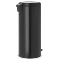Kosze na śmieci - Brabantia kosz z pedałem NEWICON 30 l czarny - miniaturka - grafika 1