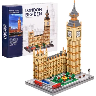 KLOCKI KONSTRUKCYJNE BIG BEN LONDON WIEŻA ZEGAROWA ARCHITEKTURA BUDOWLA 14+ - Klocki - miniaturka - grafika 1