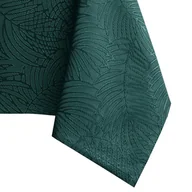 Obrusy i serwetki - Obrus Gaia Butelkowa zieleń Tłoczony Roślinny 110x140 owal AmeliaHome - TCLOTH/AH/GAIA/HMD/BOTTLEGREEN/O110X140 - miniaturka - grafika 1