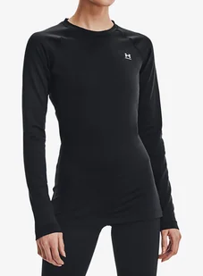Bluza damska Under Armour ColdGear Authentics Crew - black/white - Bluzy sportowe damskie - miniaturka - grafika 1