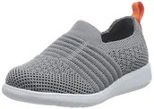 Buty dla chłopców - Clarks Ezera Walk T. Sneakersy dla chłopców i dziewczynek, Grey Textile, 20,5 EU, Szare tekstylia, 20.5 EU - miniaturka - grafika 1