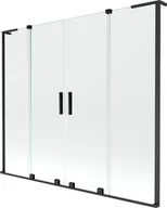 Parawany nawannowe - Mexen Velar L Duo parawan nawannowy 2-skrzydłowy rozsuwany 170 x 150 cm, transparent, czarny - 896-170-003-02-70 - miniaturka - grafika 1