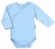 Body dla niemowląt - Body klasyczne błękitne długi rękaw - miniaturka - grafika 1
