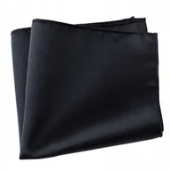 Krawaty i muchy męskie - Poszetka męska w prążki - czarna - miniaturka - grafika 1