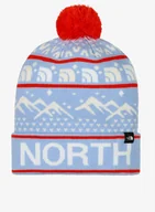 Czapki męskie - Czapka zimowa The North Face Ski Tuke - cornflower/white dune/red - miniaturka - grafika 1