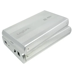 Logilink Obudowa do HDD 3,5 SATA USB 3.0 srebrna AILLIO00UA0107A - Obudowy i kieszenie na dyski twarde - miniaturka - grafika 1