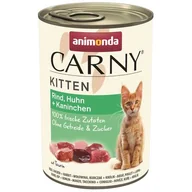 Mokra karma dla kotów - Animonda Carny Kitten Kurczak + Królik Puszka 400g - miniaturka - grafika 1