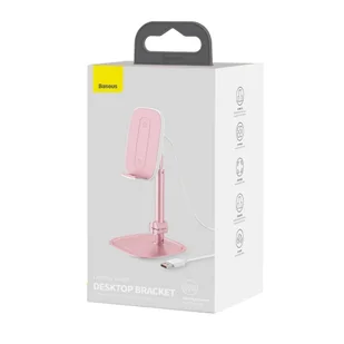 Baseus bezprzewodowa ładowarka Qi 15 W teleskopowy stojak uchwyt podstawka na telefon z kablem USB różowy (SUWY-D0R) hurtel-63471-0 - Ładowarki do telefonów - miniaturka - grafika 25