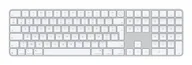 Klawiatury - Apple Magic klawiatura Uniwersalne USB + Bluetooth AZERTY Francuski Biały MXK73F/A - miniaturka - grafika 1
