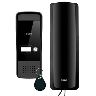Eura-Tech Domofon EURA ADP-25A3 Czarny - Domofony Eura-Tech Domofon EURA ADP-25A3 Czarny - Domofony - miniaturka - grafika 1