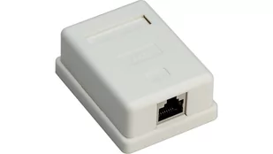Goobay Puszka przyłączeniowa 1-Port RJ45, cat 6, puszka przyłączeniowa STP; 1-Port RJ45, cat 6, STP  ekranowany 77634 - Switche - miniaturka - grafika 1