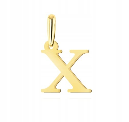 ZŁOTA ZAWIESZKA LITERKA X 333