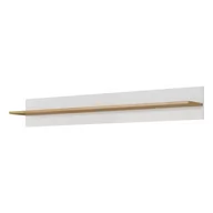 Półki do salonu - ARCO (J) PÓŁKA WISZĄCA 138CM - BIAŁY POŁYSK / DĄB GRANDSON - miniaturka - grafika 1