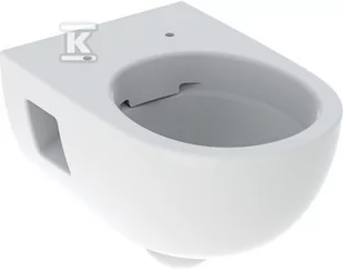 Miska wisząca WC Selnova, lejowa, B36 cm, H33 cm, T53 cm, częściowo ukryte mocowania, Rimfree - Miski WC - miniaturka - grafika 1