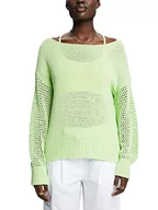 Swetry damskie - ESPRIT Damski sweter 033EE1I304, 320/CITRUS Green, XS, 320/Citrus Green, XS - miniaturka - grafika 1