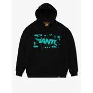 Bluzy sportowe męskie - MANTO Bluza Z Kapturem Boom Czarna - miniaturka - grafika 1