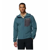 Kurtki męskie - Kurtka męska Columbia Tall Heights™ III Hooded Softshell Rozmiar: M / Kolor: niebieski - miniaturka - grafika 1
