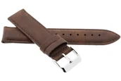 Akcesoria do zegarków - Skórzany pasek do zegarka 20 mm JVD R41902-20 ciemnobrązowy - miniaturka - grafika 1