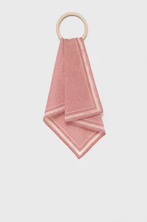 Apaszki i szaliki damskie - MICHAEL Michael Kors apaszka bawełniana kolor różowy wzorzysta - grafika 1