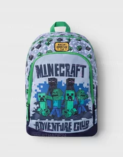 Plecak szkolny dla chłopca i dziewczynki szary Minecraft Minecraft™ - Plecaki szkolne i tornistry - miniaturka - grafika 1
