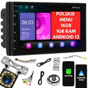 Radia samochodowe - RADIO SAMOCHODOWE 2 DIN HiFi ANDROID 13 RDS GPS WIFI USB 1GB/16GB RDS 7" - miniaturka - grafika 1