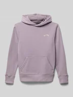 Swetry dla chłopców - Bluza z kapturem, kieszenią kangurką i wyhaftowanym logo - miniaturka - grafika 1