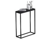 Konsole i sekretarzyki - Konsola Loft Industrialna Czarny Mat - miniaturka - grafika 1
